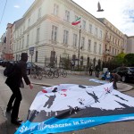 Naame Shaam protest at the Iranian embassy in Vienna, 12 May 2014