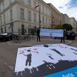 Naame Shaam protest at the Iranian embassy in Vienna, 12 May 2014