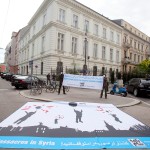 Naame Shaam protest at the Iranian embassy in Vienna, 12 May 2014