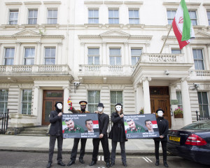 Qassem Soleimani's 'election rally' at the Iranian embassy in London, 2 June 2014