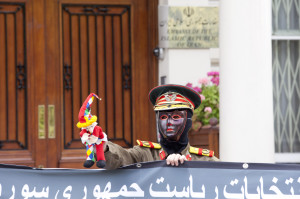 Qassem Soleimani's 'election rally' at the Iranian embassy in London, 2 June 2014